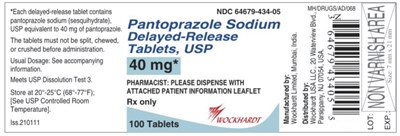 Pantoprazole Sodium DR Tablets 40mg_100 Tablets.jpg Label - Pantoprazole Sodium DR Tablets 40mg 100 Tablets